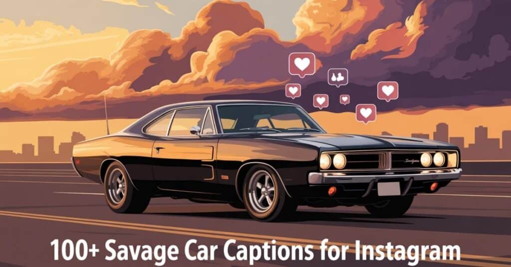 best-savage-car-captions-for-instagram