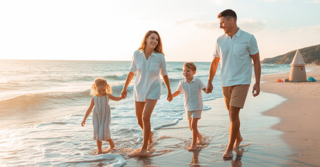 family-beach-captions